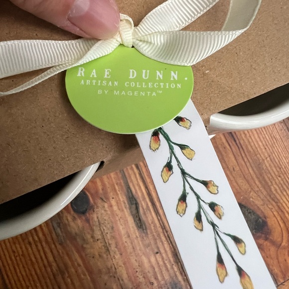 NWT Rae Dunn Spring Flowers set of four ramekins artisan collection by magenta - Picture 6 of 8
